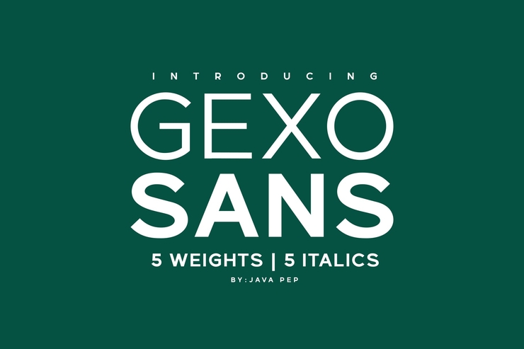 Gexo sans字体 1