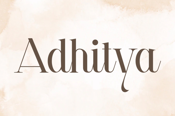 Adhitya字体 9