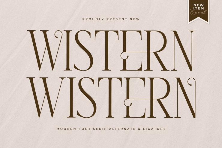Wistern字体 1