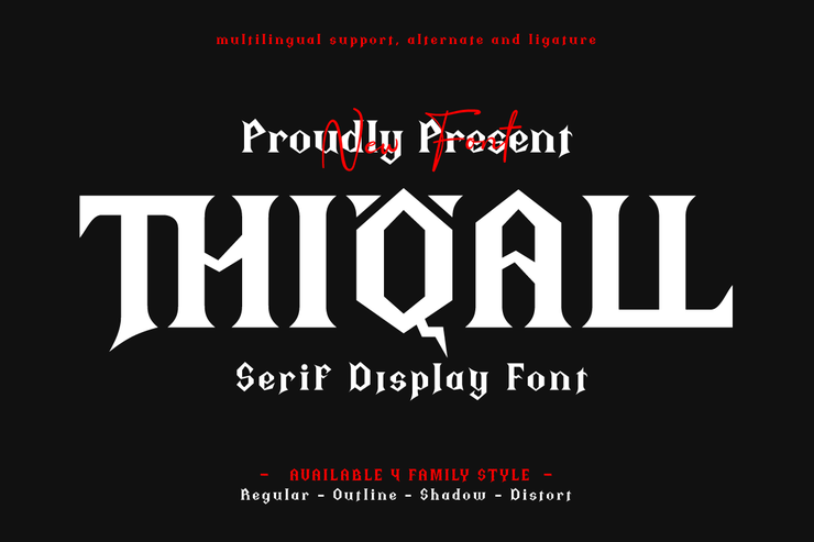 Thiqall trial字体 1
