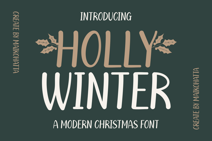 Holly winter字体 1