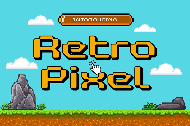 Retro pixel字体 1