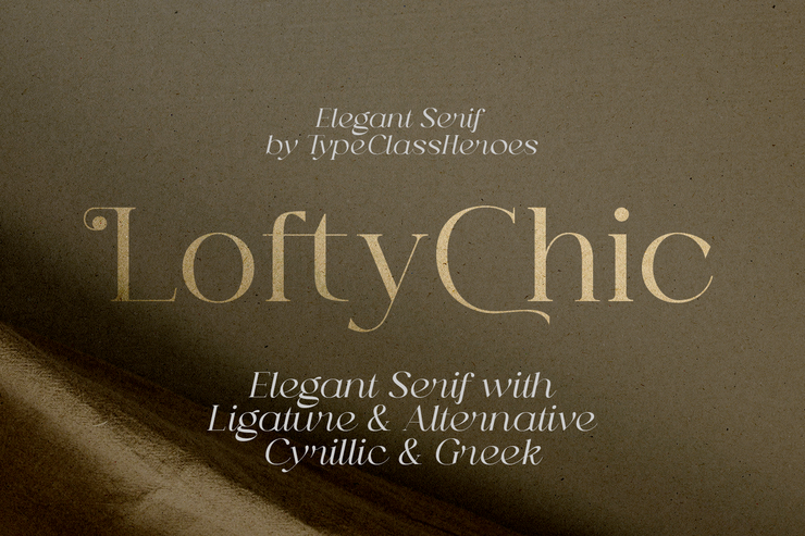 Lofty chic字体 2