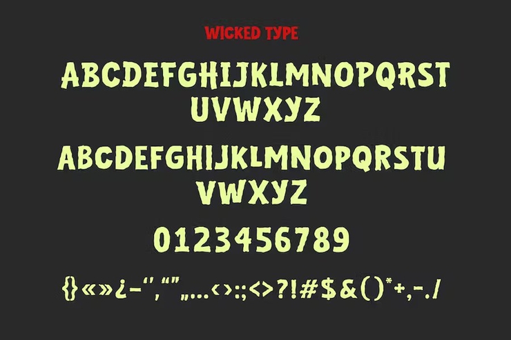 Wicked type字体 5