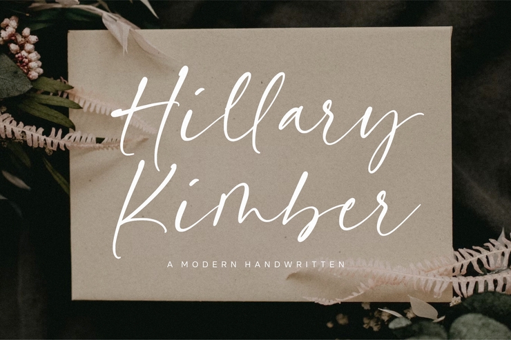 Hillary kimber字体 1