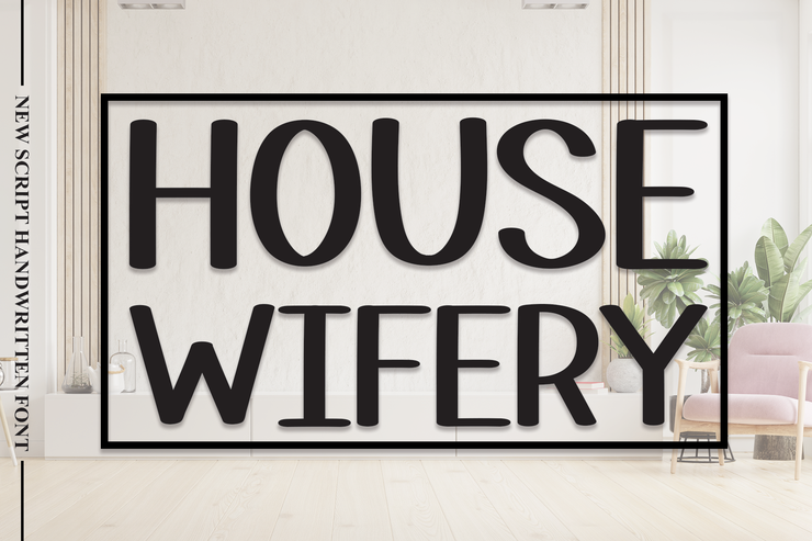 House wifery字体 1