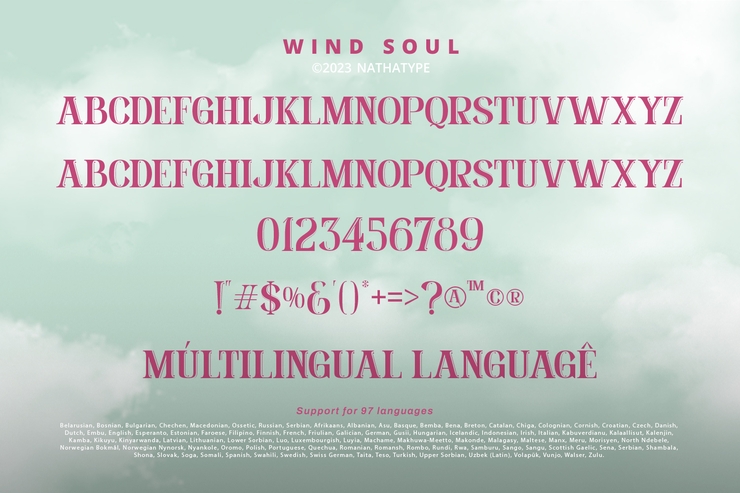 Wind soul字体 5