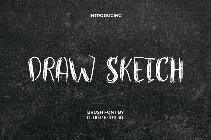 Draw sketch字体 1