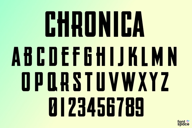 Chronica字体 1