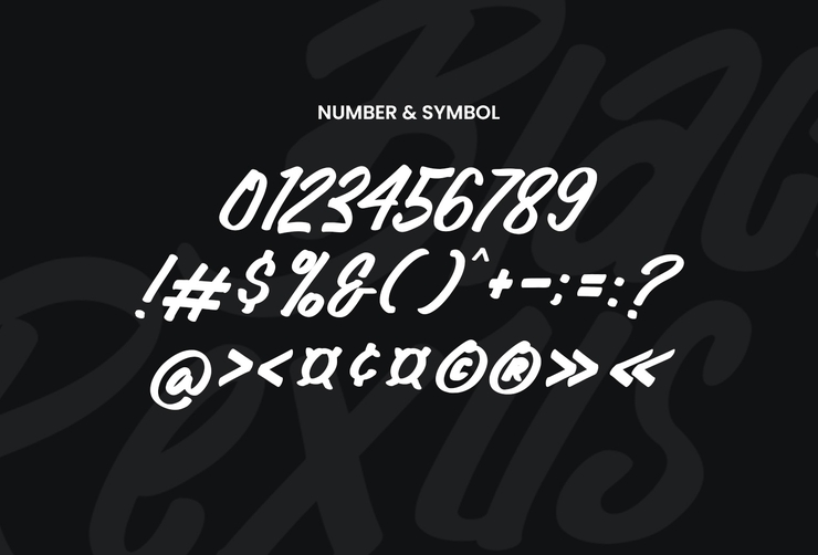 Black rexus字体 5