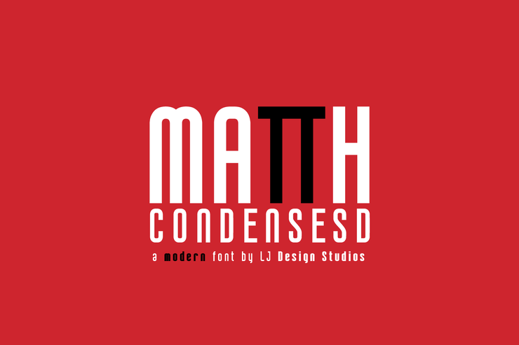Matth condensed字体 1