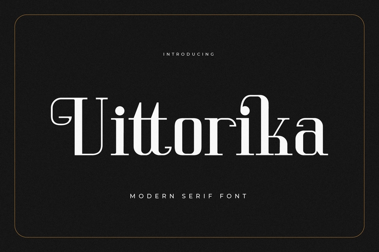 Vittorika字体 1