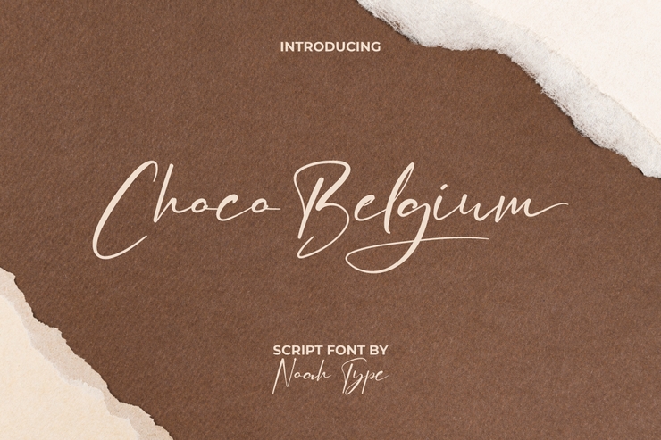 Choco belgium字体 1