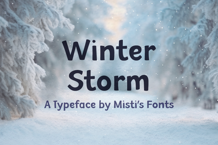 Winter storm字体 1