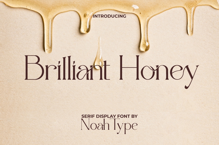 Brilliant honey字体 1