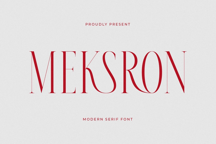 Meksron字体 1