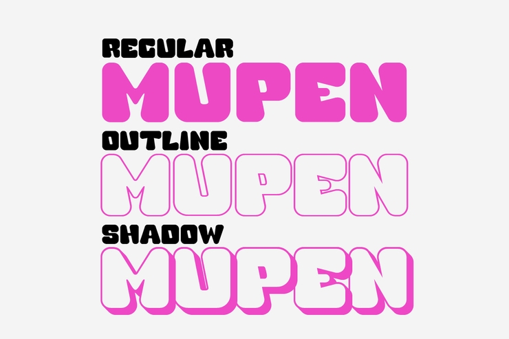 Mupen字体 2