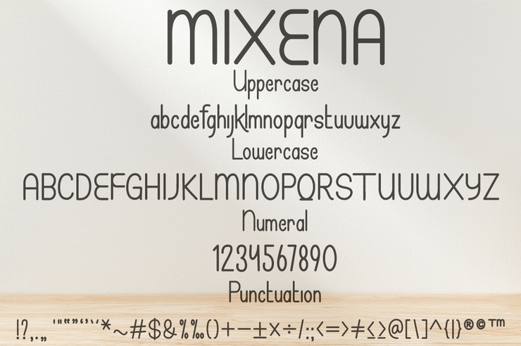 Mixena字体 8