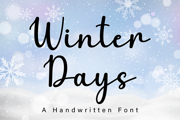 Winter days字体 1