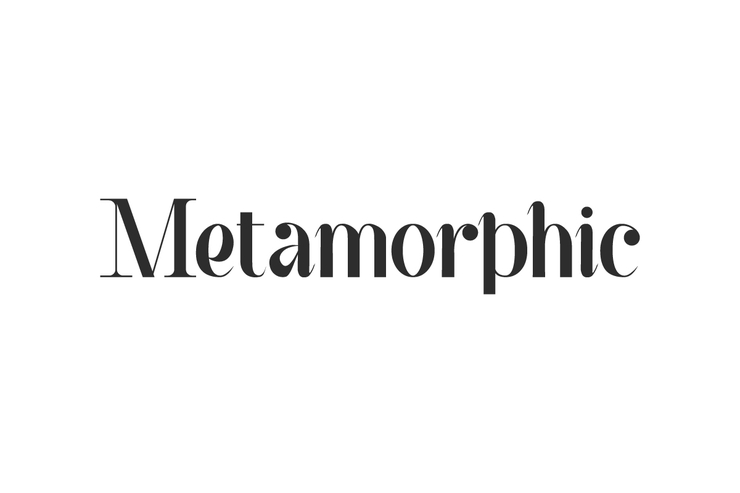Metamorphic字体 1