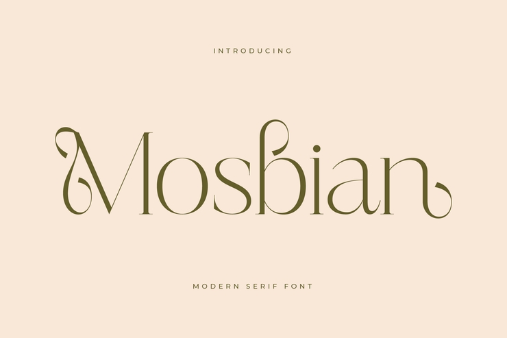 Mosbian字体 1