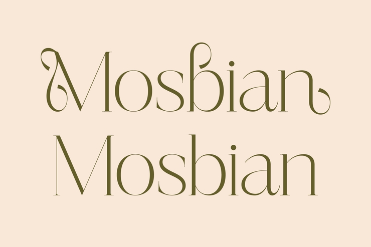 Mosbian字体 3