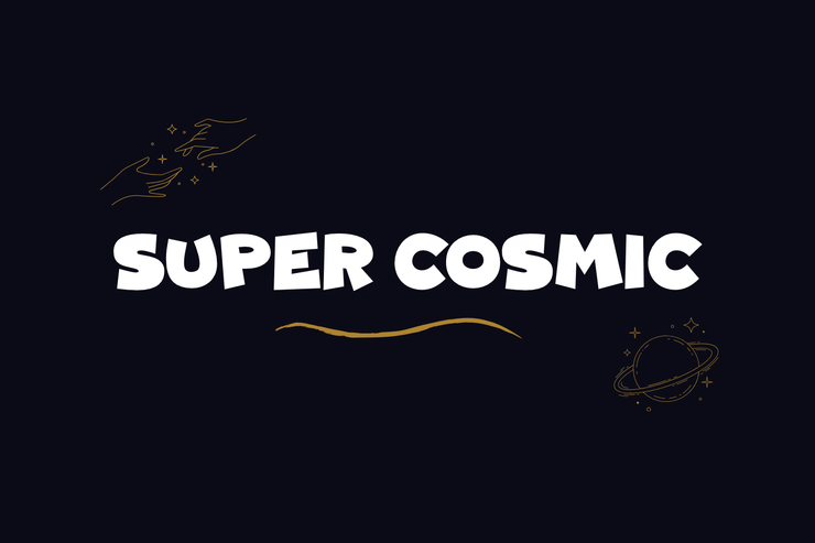 Super cosmic字体 1