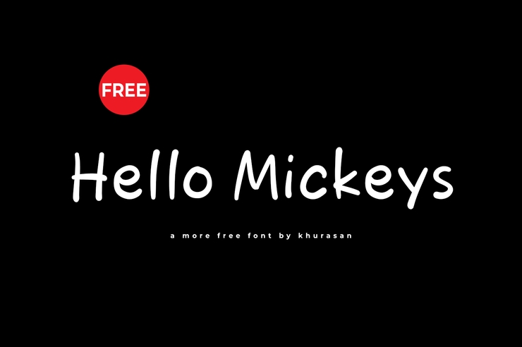 Hello mickeys字体 1