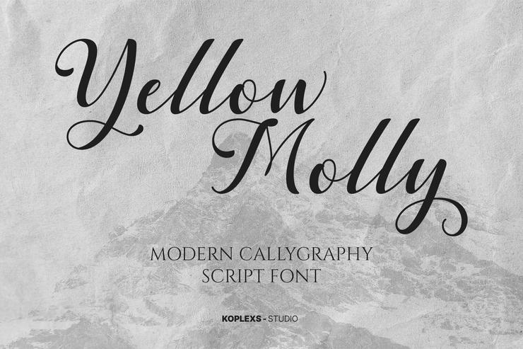 Yellow molly字体 2