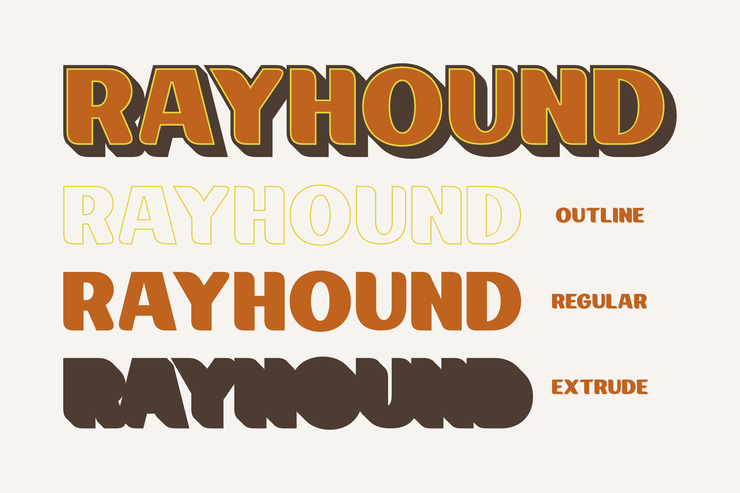 Rayhound字体 7