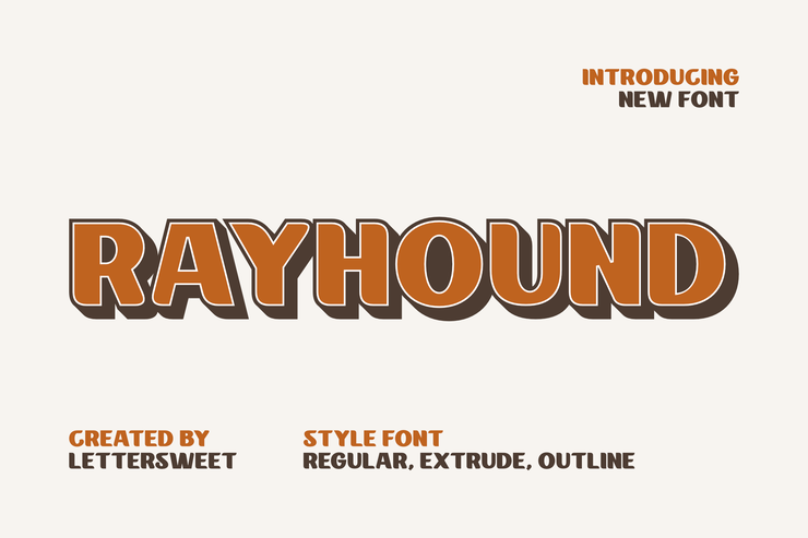 Rayhound字体 1