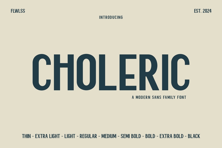Choleric字体 1