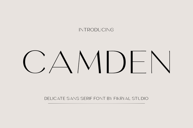 Camden字体 1