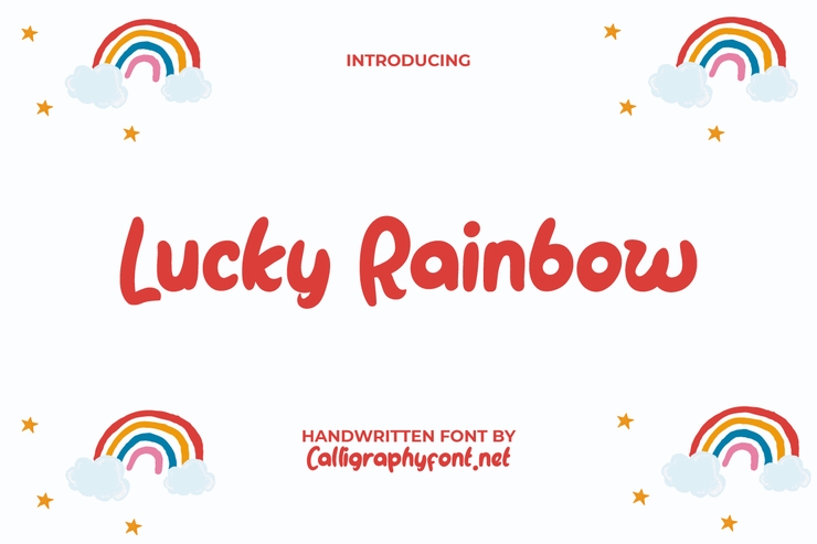 Lucky rainbow字体 1