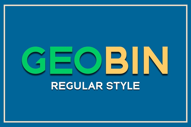Geo bin字体 2