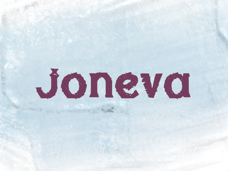 Joneva字体 1