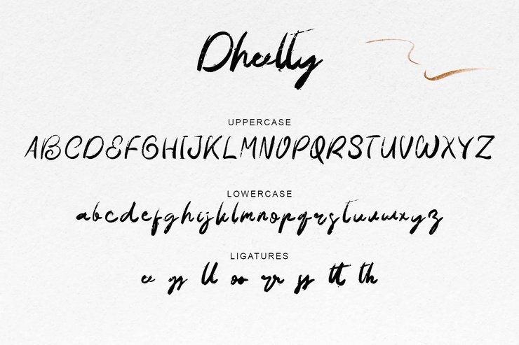 Dheelty字体 4