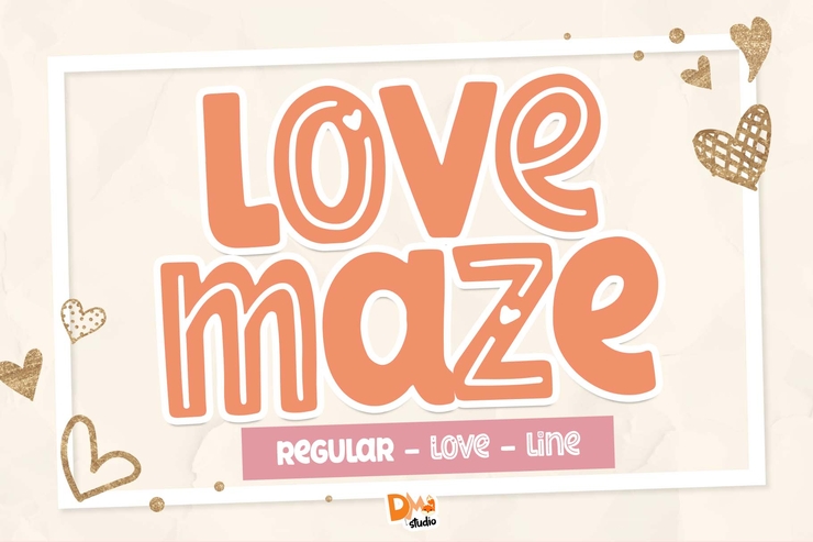 Love maze字体 1