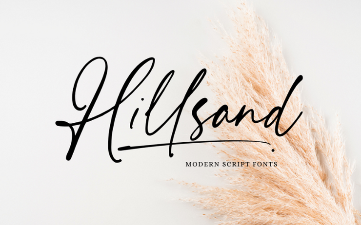 Hillsand字体 1
