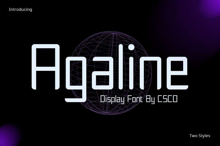 Agaline字体 1