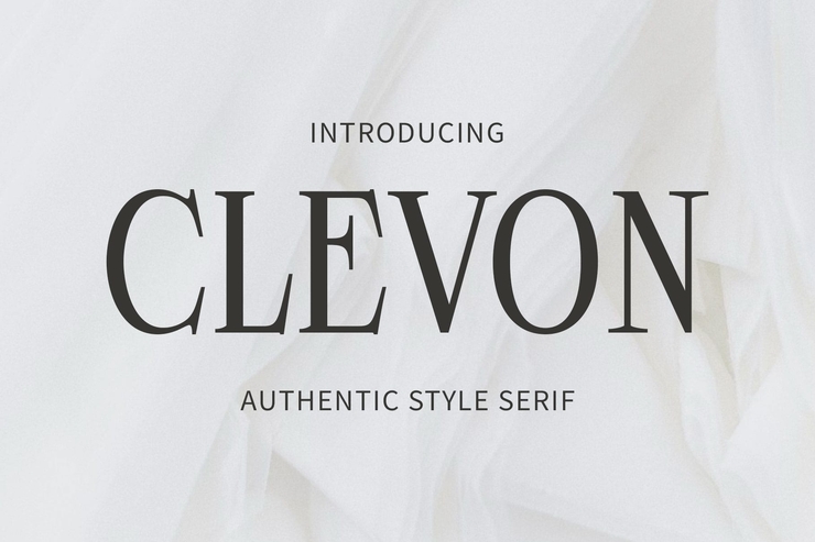 Clevon字体 1