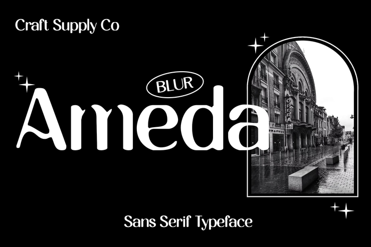 Ameda blur字体 1