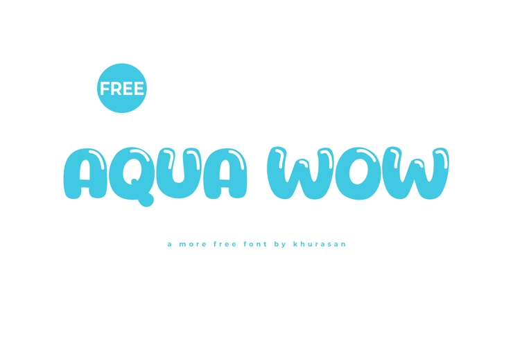 Aqua wow字体 1