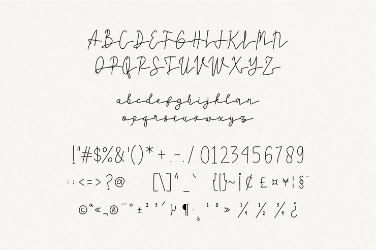 Adelinata字体 8