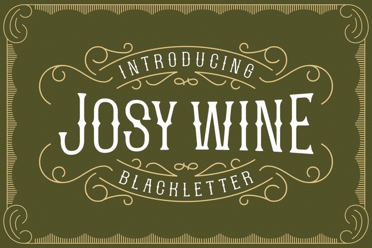 Josy wine字体 2