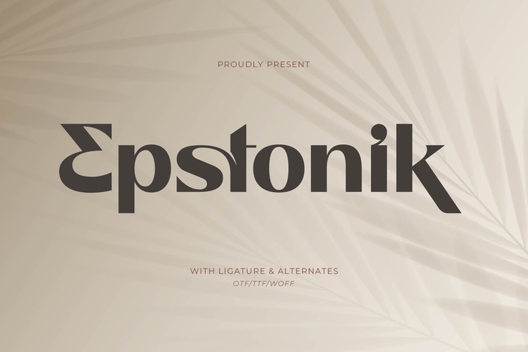 Epstonik字体 1