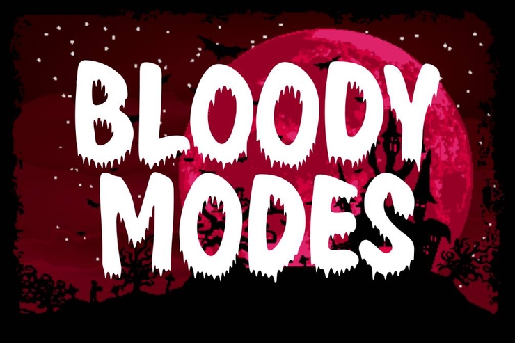 Bloody modes字体 1