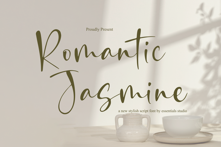 Romantic jasmine字体 1