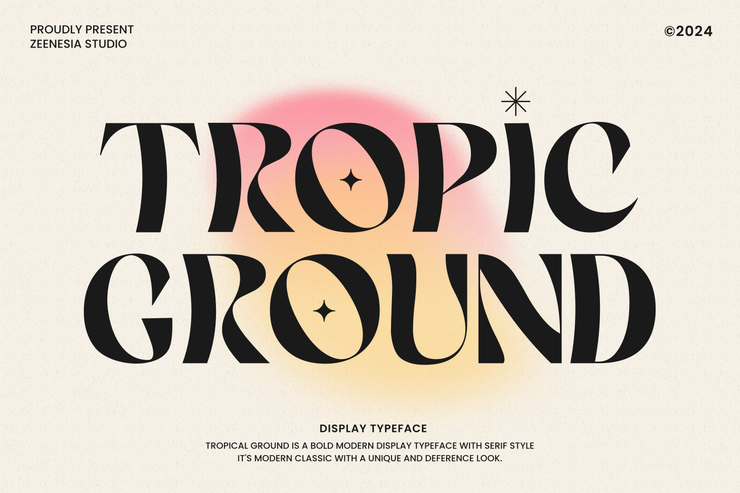Tropic ground字体 1