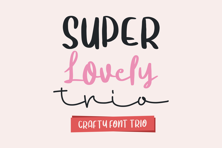 Super Lovely Trio字体 2
